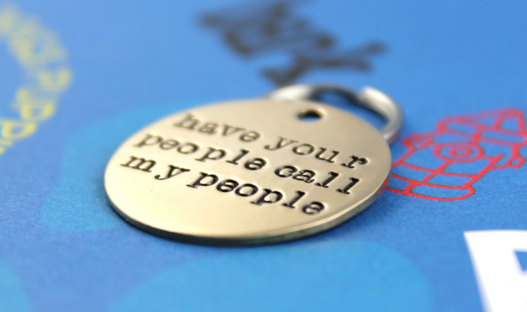 Have Your People Call My People Pet ID Tag