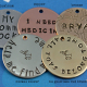 Metal choices for pet tag